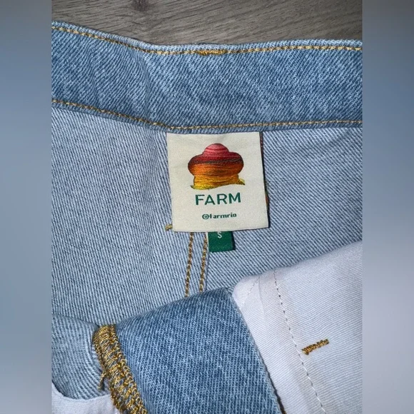 Farm Rio Patched Denim Pants - Picture 3 of 8